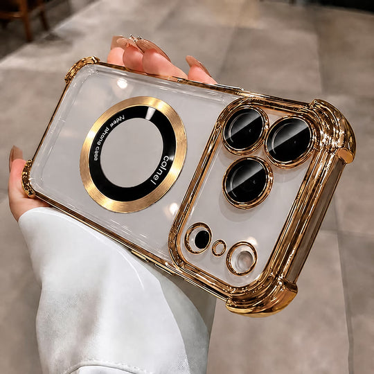 Magnetic Quad-Corner Shockproof Clear Case