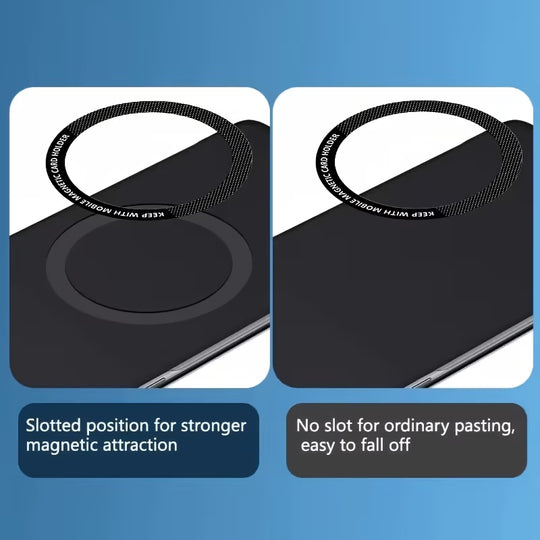 Magnetic Power Ring Card Holder Case