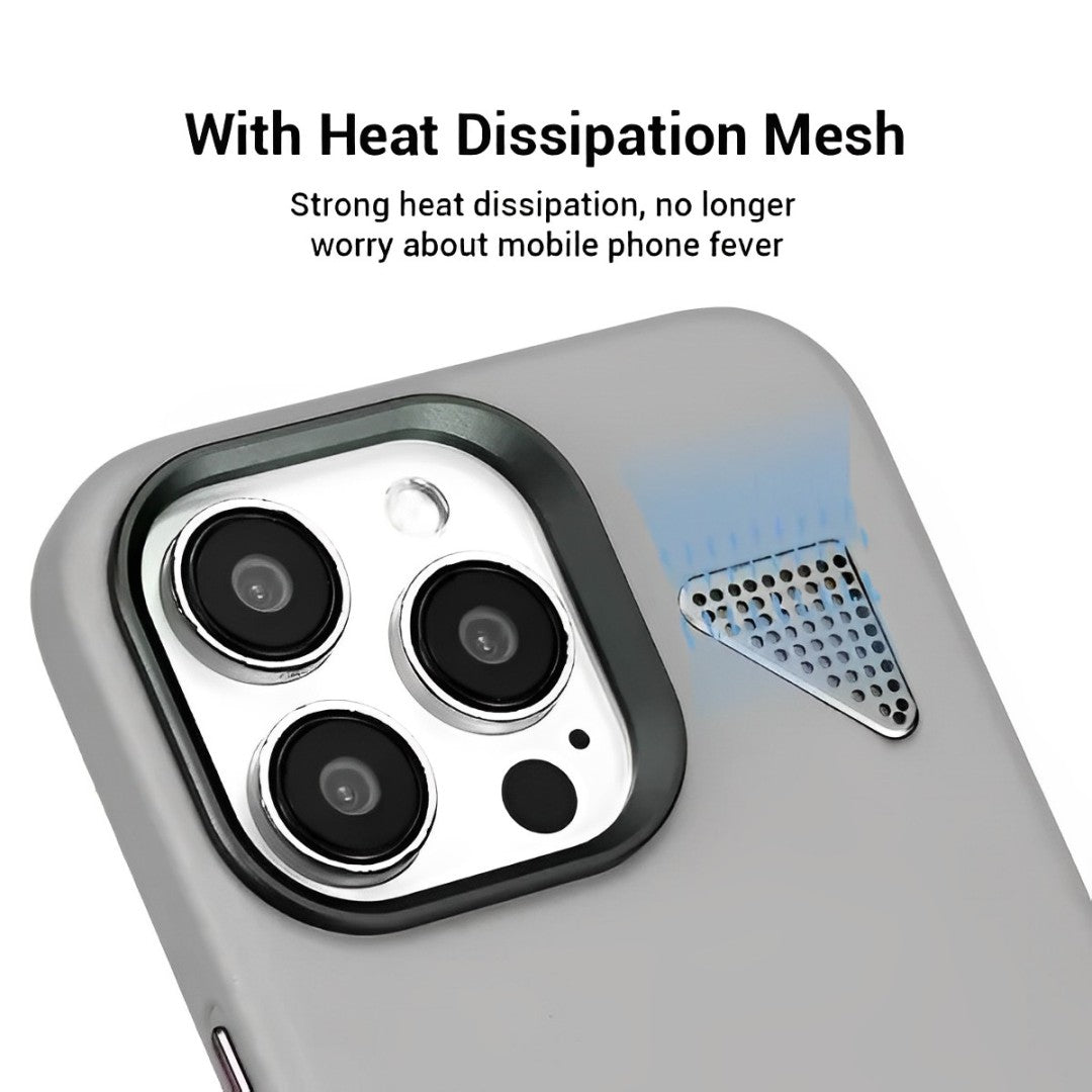 Leather megsaf cooling Net iPhone case