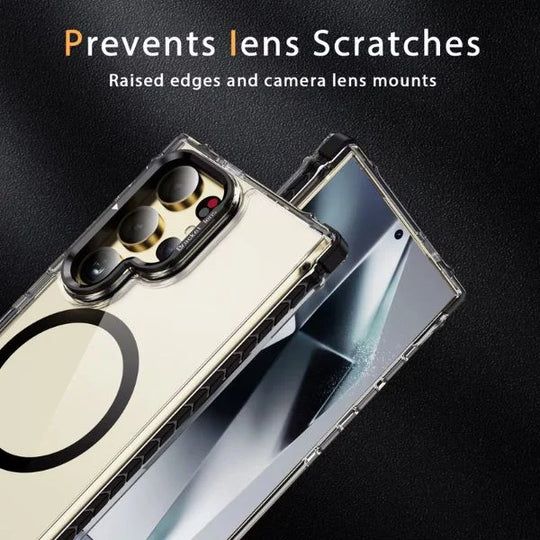 Samsung Galaxy S24 ultra crystal clear Magnetic Phone Case