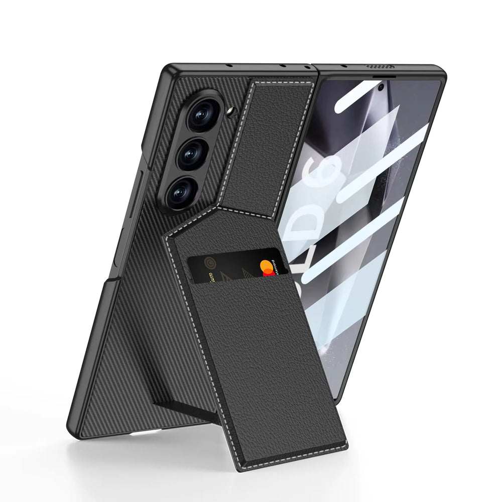 Leather Wallet Kickstand Case