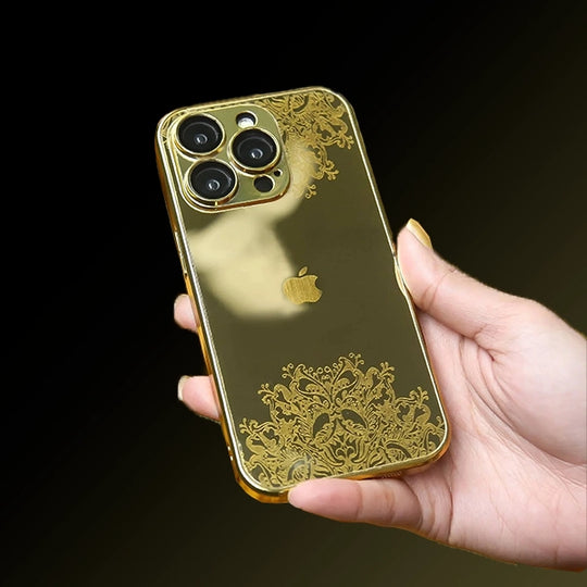 Premium Gold Luxury Logo Case - iPhone