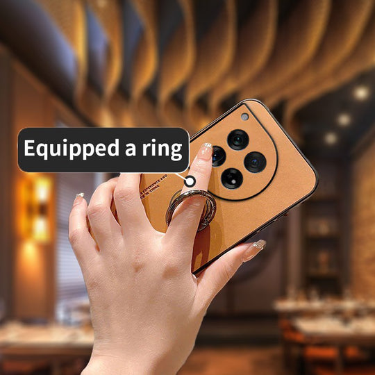 LuxeGrip Leather Ring Case