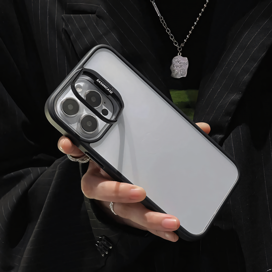 Multitasking Camera Stand with Lens Case.