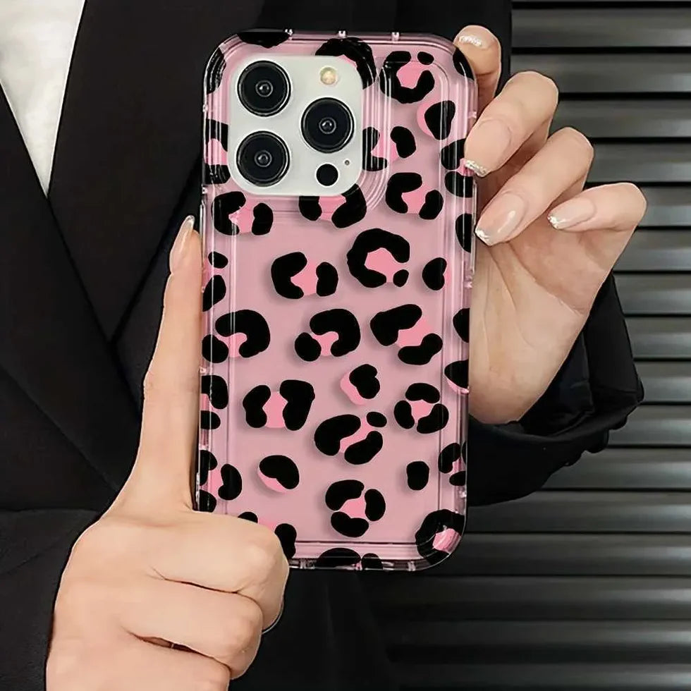 Pink Leopard Print Phone Case