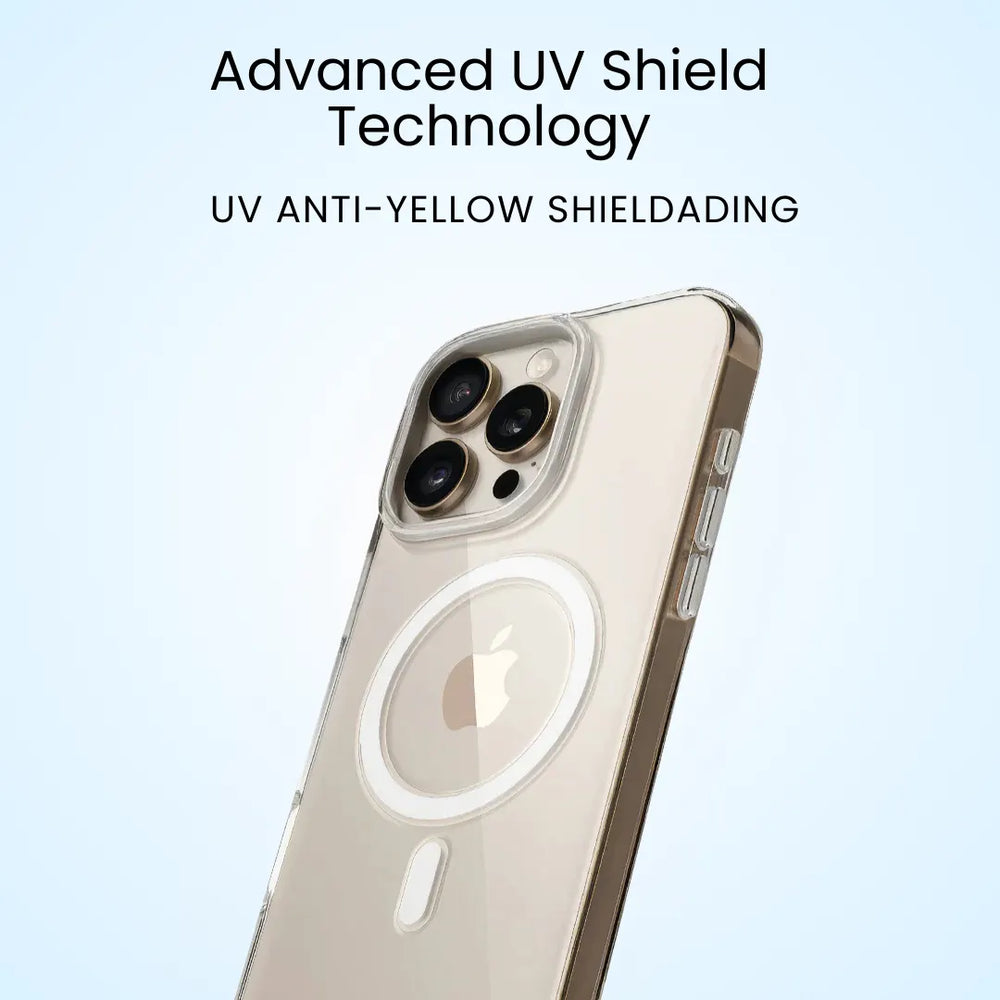 iPhone 15 Pro Anti Yellow Clear MagSafe Case
