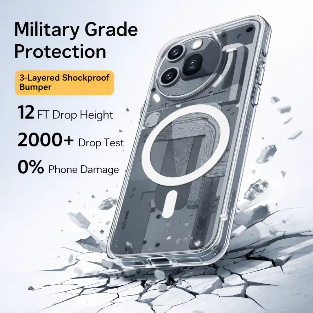 Nothing 3A Pro Transparent Anti-Yellow MagSafe Case