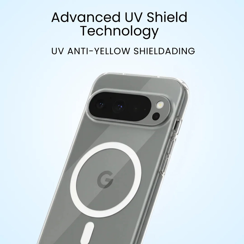 Crystal Clear Anti-Yellow MagSafe Case for Google Pixel 9 Pro XL