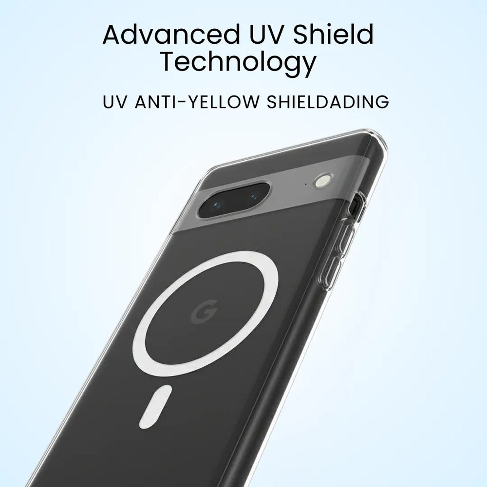 Crystal Clear Anti-Yellow MagSafe Case for Google Pixel 7A