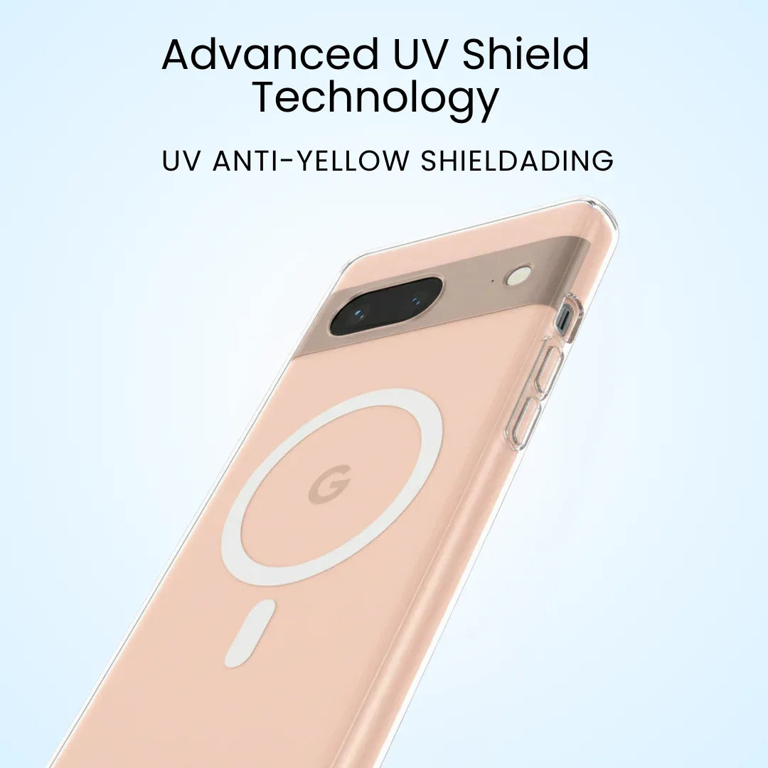 Crystal Clear Anti-Yellow MagSafe Case for Google Pixel 8A