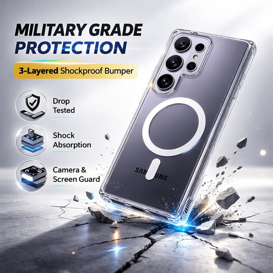 Slim anti-yellow transparent case Samsung S26 Ultra