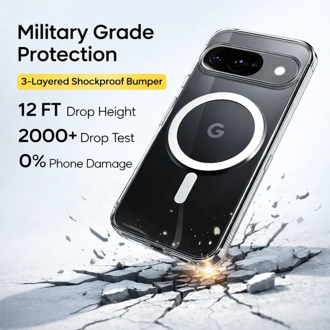 Crystal Clear Anti-Yellow MagSafe Case for Google Pixel 9