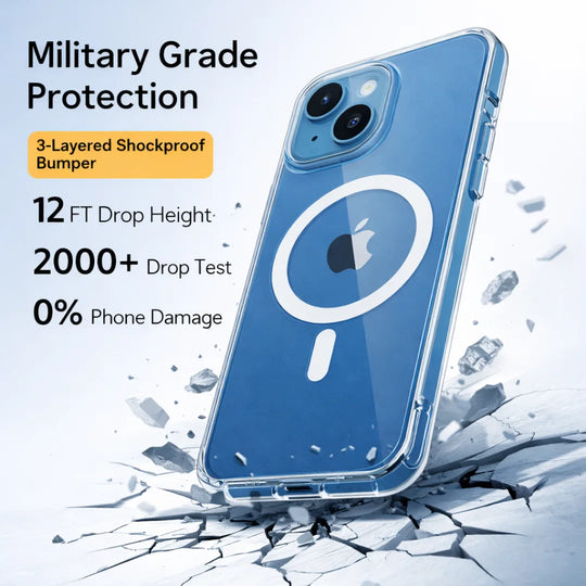 iPhone 14 Anti Yellow Clear MagSafe Case