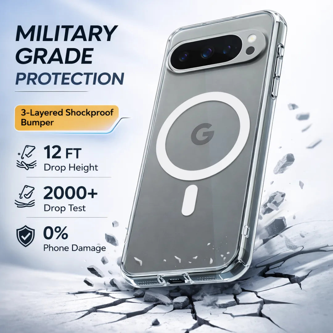 Crystal Clear Anti-Yellow MagSafe Case for Google Pixel 10 Pro