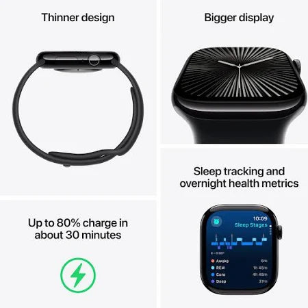 Apple Watch Series 10 [GPS + Cellular] Smartwatch – Advanced Health & Fitness Tracker with Always-On Retina Display