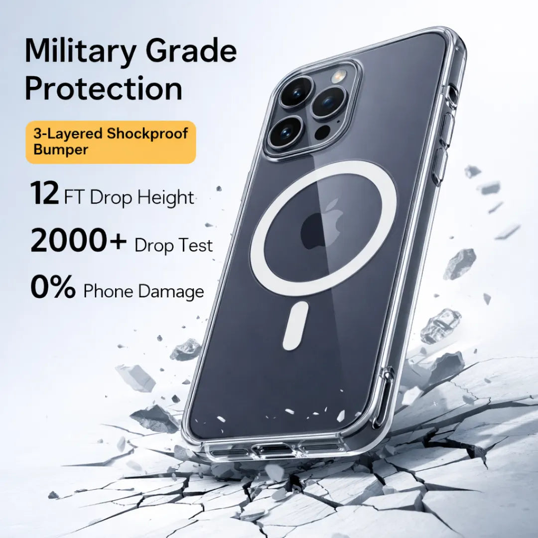 iPhone 14 Pro Anti Yellow Clear MagSafe Case