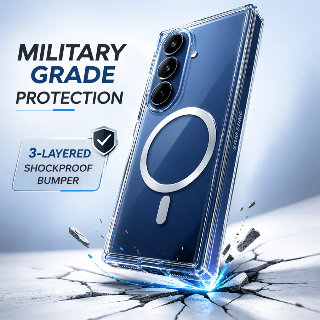 Anti-Yellow MagSafe Clear Case for Samsung Galaxy Z Fold 5