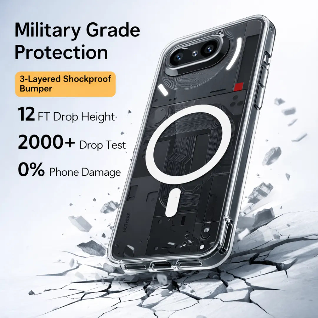 Nothing 3A Transparent Anti-Yellow MagSafe Case