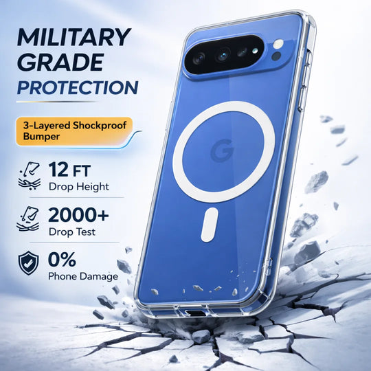 Crystal Clear Anti-Yellow MagSafe Case for Google Pixel 10 Pro XL