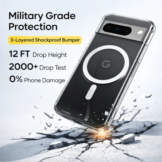 Crystal Clear Anti-Yellow MagSafe Case for Google Pixel 7A