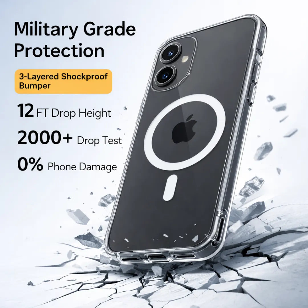 iPhone 16 Plus Anti Yellow Clear MagSafe Case