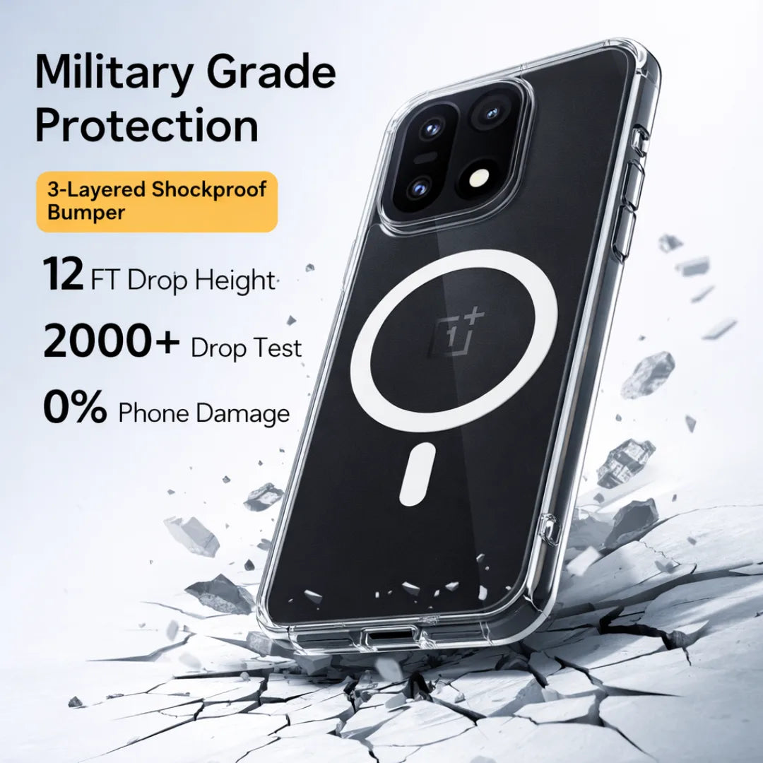 Clear Anti-Yellow MagSafe Case – OnePlus 15