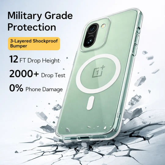 Clear Anti-Yellow MagSafe Case – OnePlus 15R