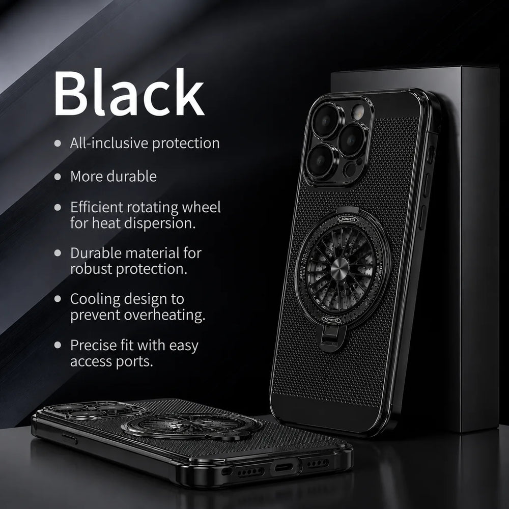 360° Rotating Wheel Stand Case for iPhone