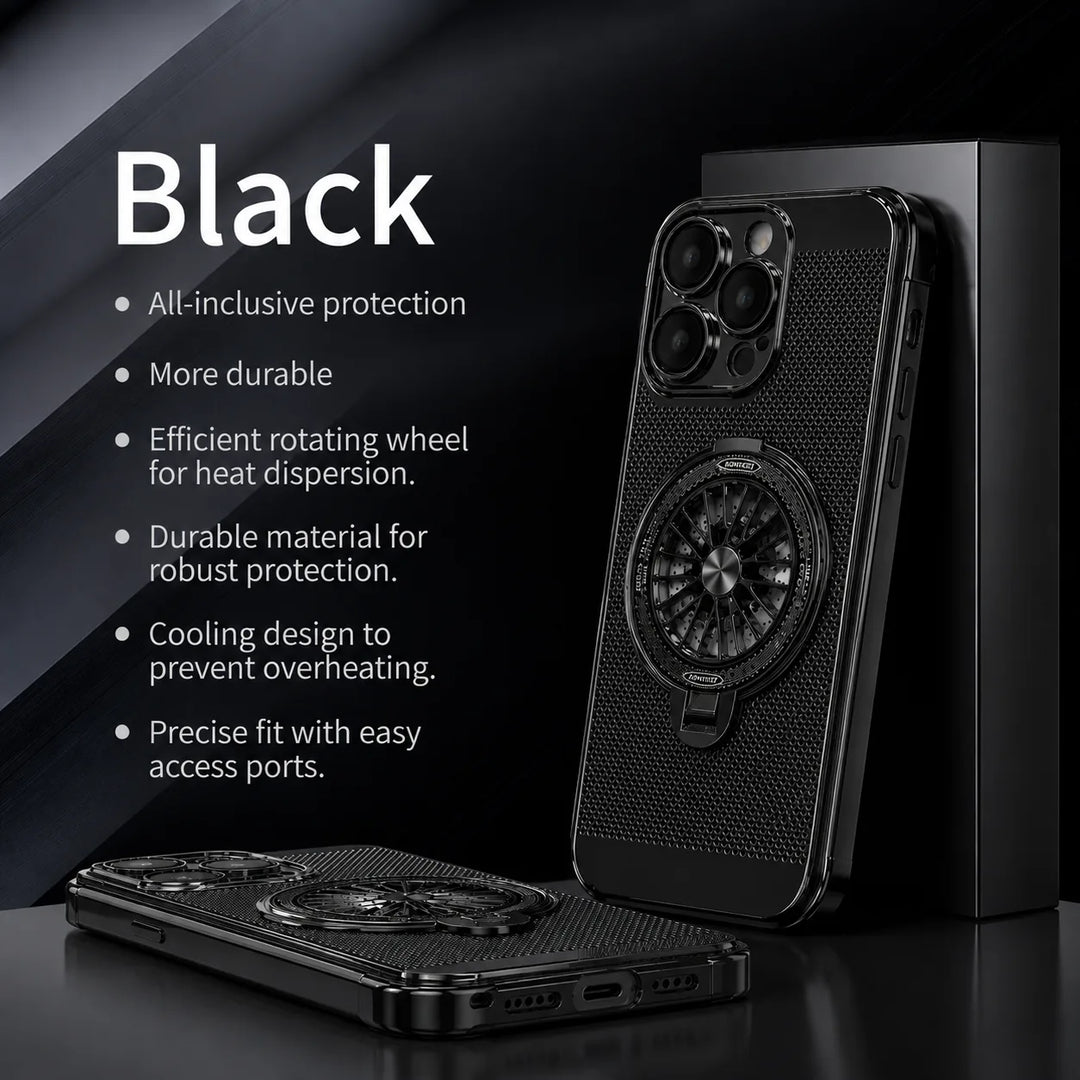 360° Rotating Wheel Stand Case for iPhone