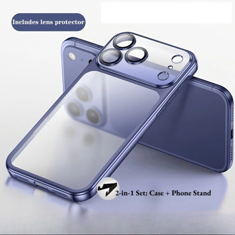 Luxury Matte Electroplated Transparent Phone Case