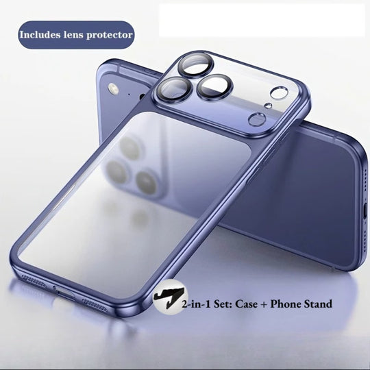 Luxury Matte Electroplated Transparent Phone Case
