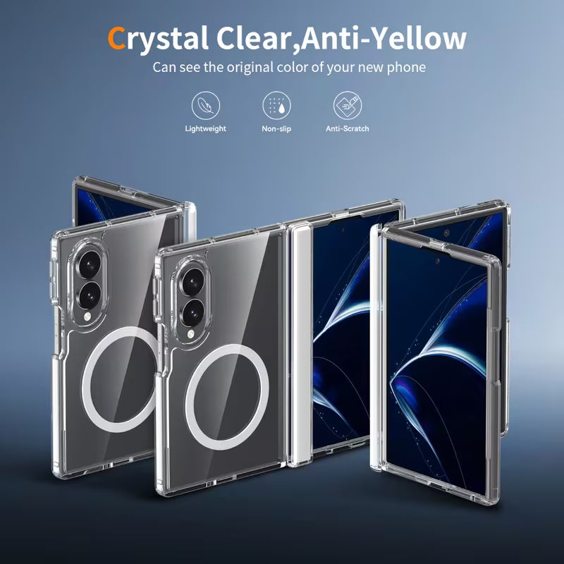 Galaxy Z Fold 8 Nano Anti-Yellow Crystal Clear Magnetic Case