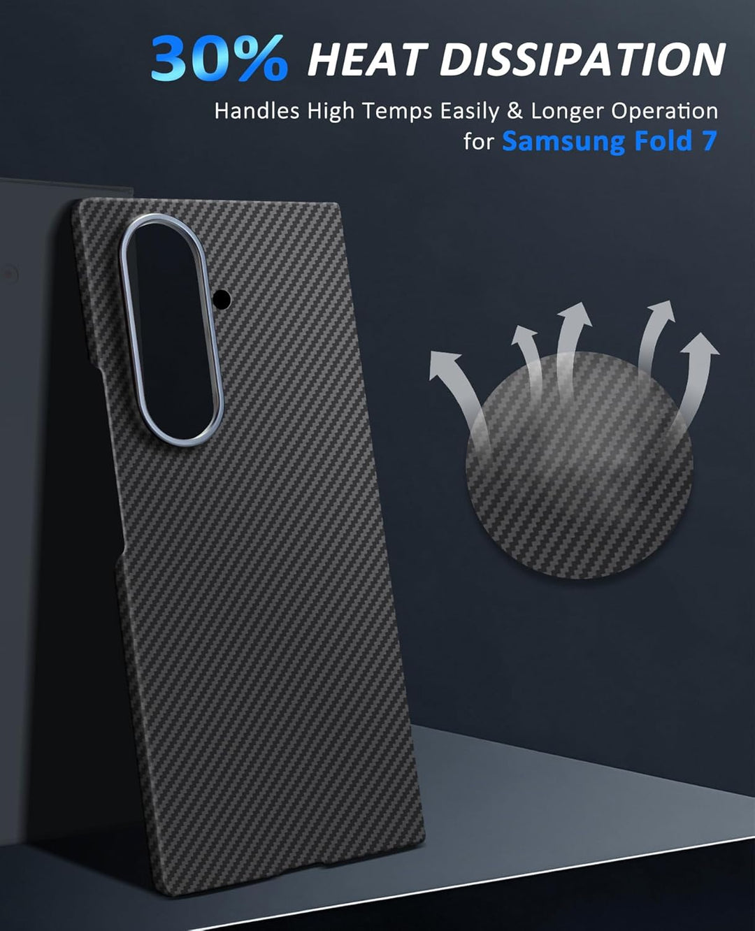Carbon Fiber Case for Samsung Galaxy Z Fold7.