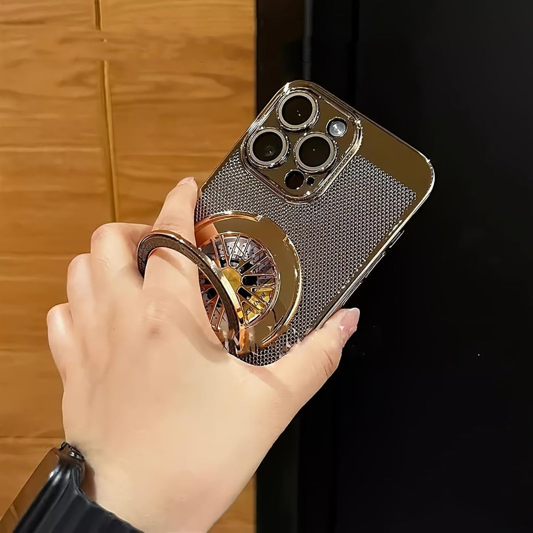 Brilliant Spin Rotating Wheel Stand Case - iPhone.