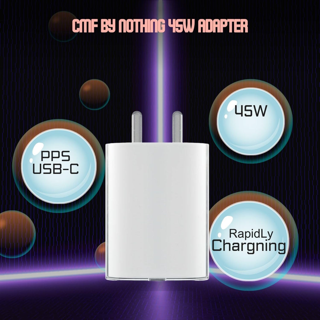 Nothing 45W USB-C Fast Charger Adapter - ⚡Original charger⚡