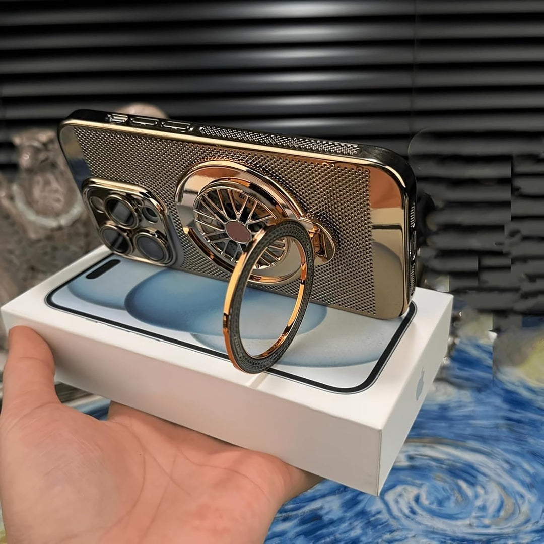 Brilliant Spin Rotating Wheel Stand Case - iPhone.