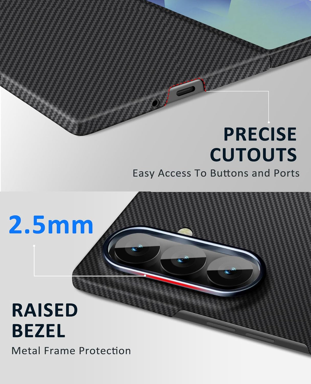 Carbon Fiber Case for Samsung Galaxy Z Fold7.