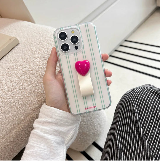 Heart Stripe Grip Case