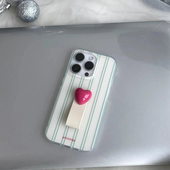 Heart Stripe Grip Case