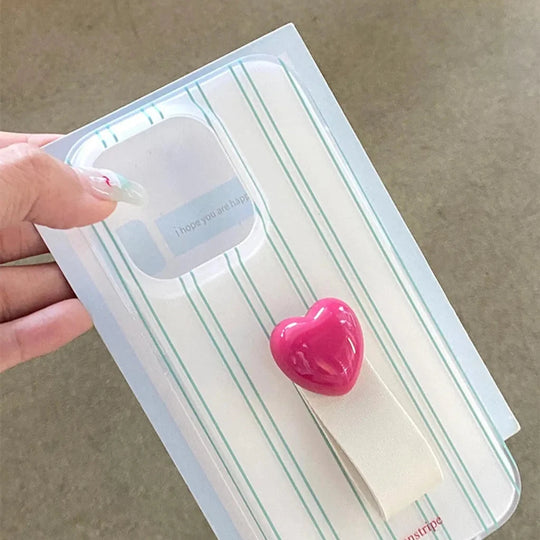 Heart Stripe Grip Case