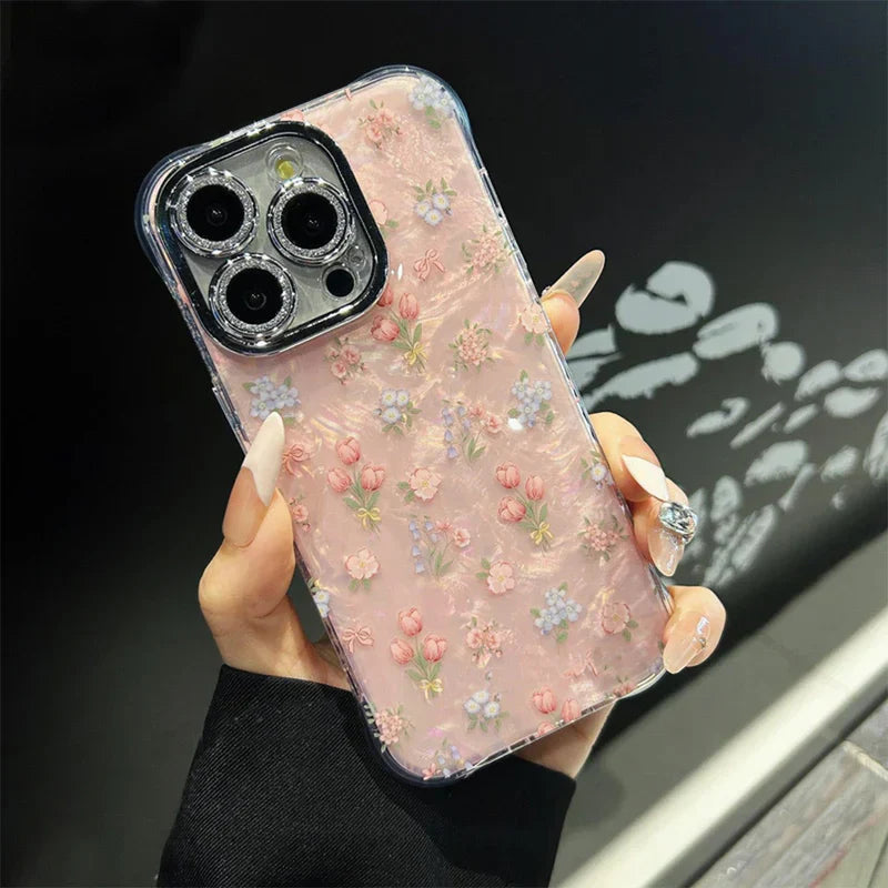 Blossom Crystal Floral Phone Case