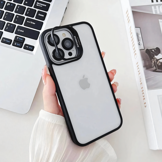 Multitasking Camera Stand with Lens Case.