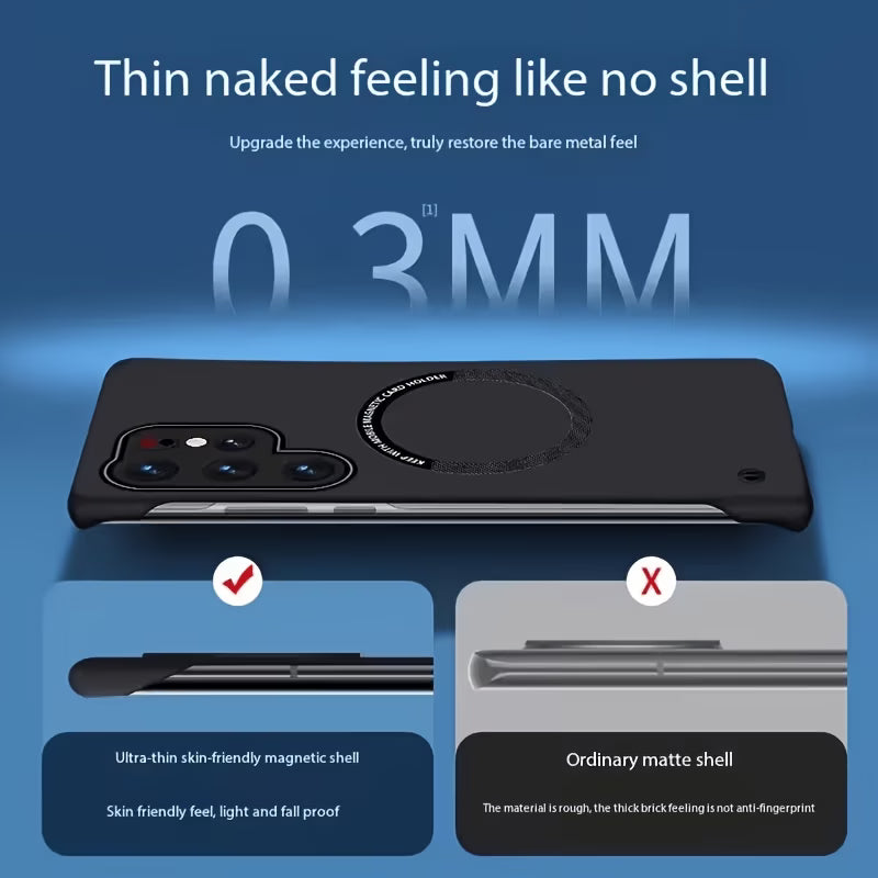 Magnetic Power Ring Card Holder Case