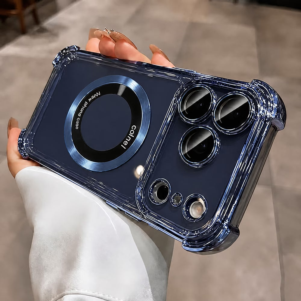 Magnetic Quad-Corner Shockproof Clear Case