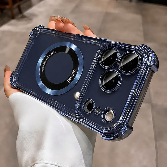 Magnetic Quad-Corner Shockproof Clear Case
