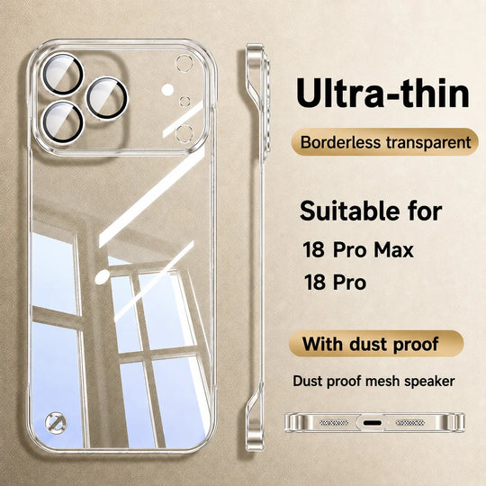 Invisible 0.2mm Frameless Clear Case for iPhone