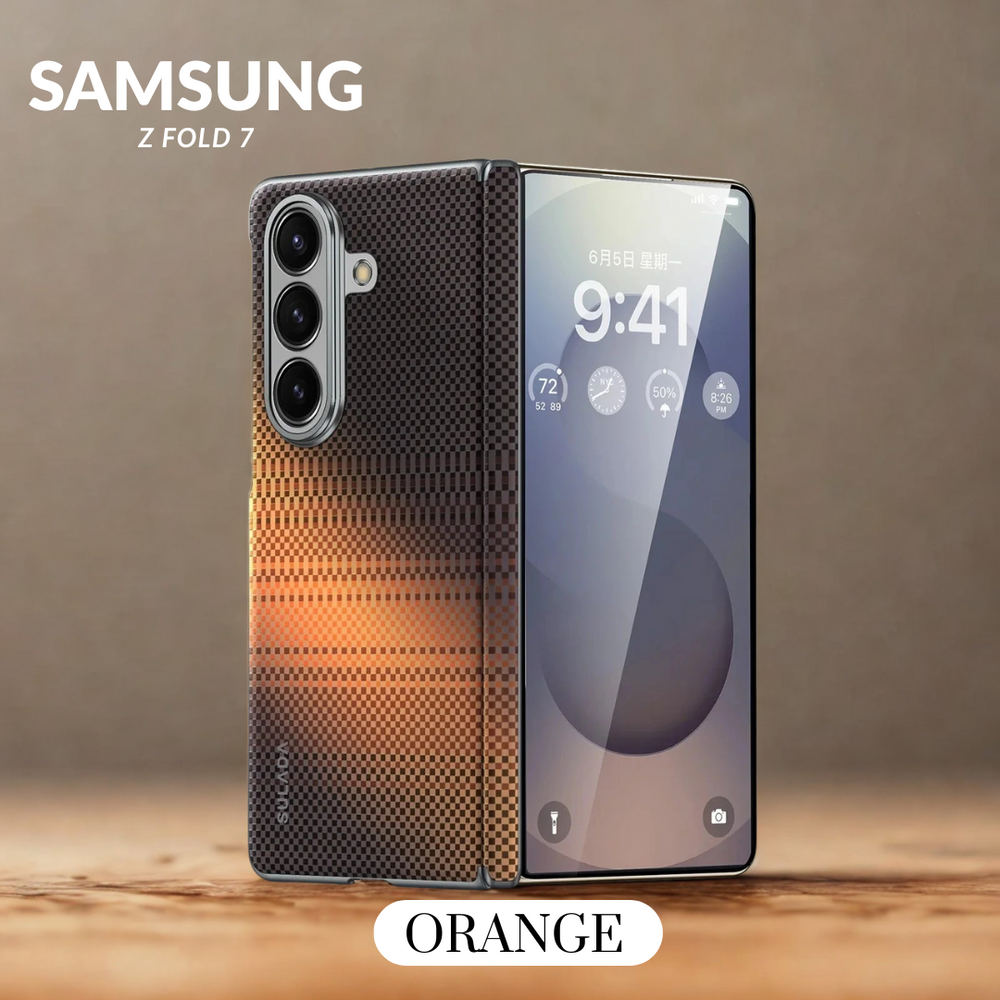 SAMSUNG GALAXY Z FOLD7 Sunset Glow Tactile Woven Case