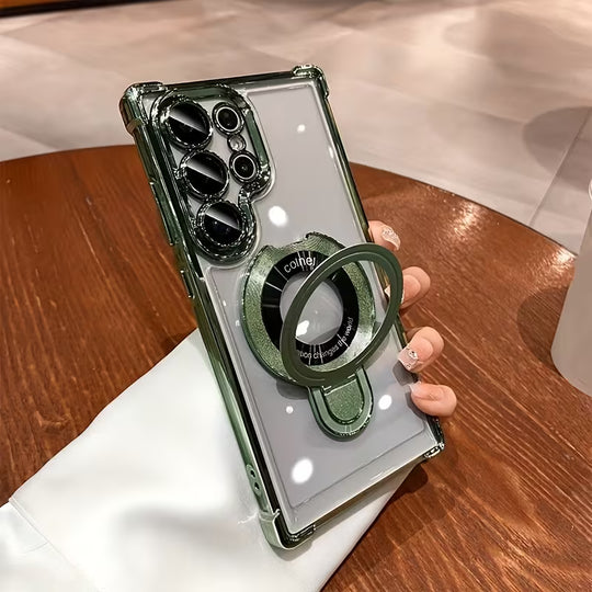 Air Armor Electroplated Magnetic Holder Case - Samsung