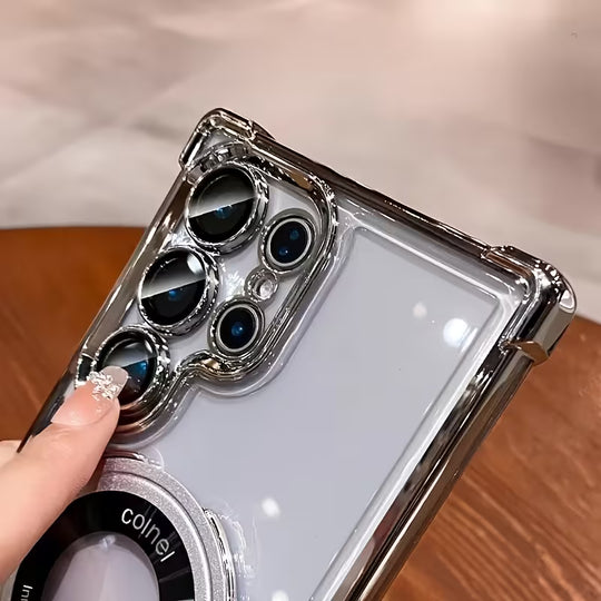 Air Armor Electroplated Magnetic Holder Case - Samsung
