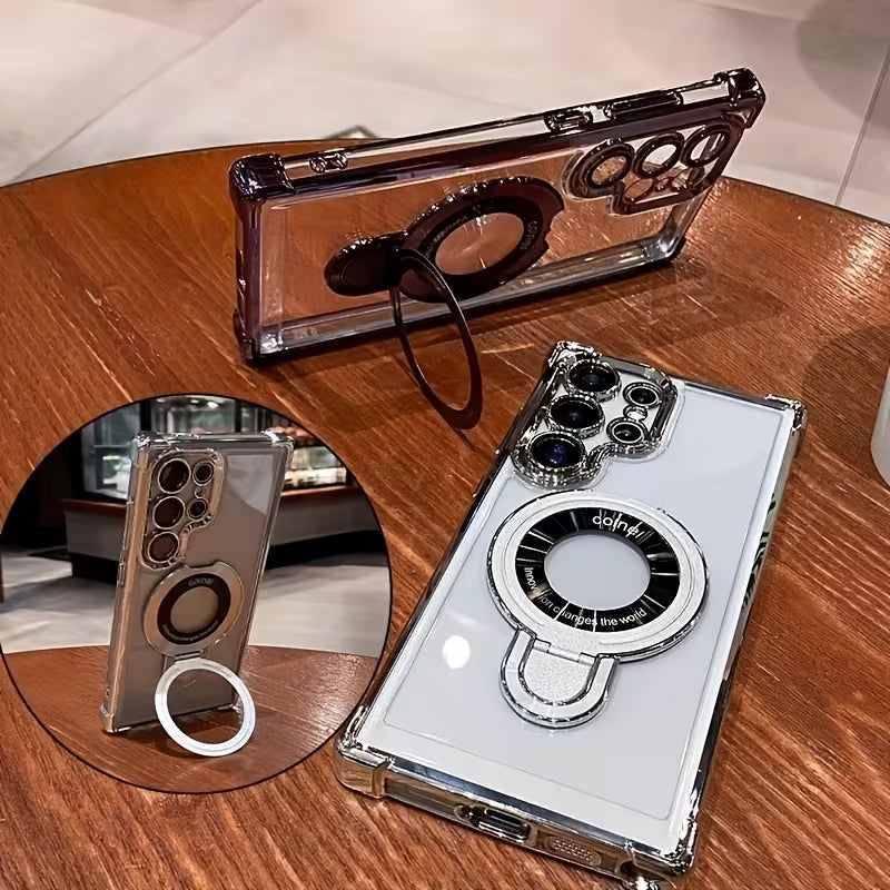 Air Armor Electroplated Magnetic Holder Case - Samsung
